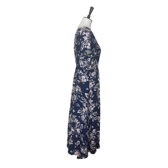 Charles Henry New Dress One Shoulder Midi Blue Pink Floral Women’s Size Large - Picture 5 of 16